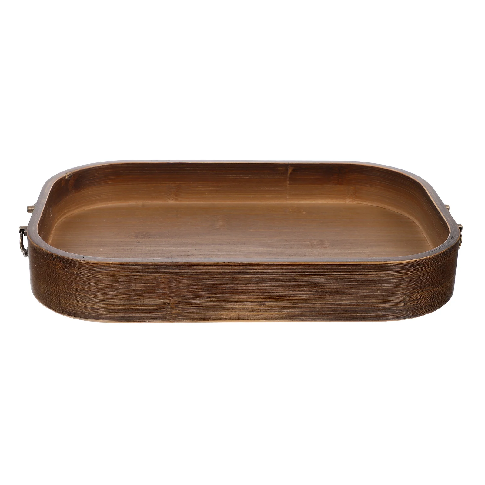 

Cutlery Vintage Bamboo Tray Charcuterie Food Items Bread Pan Household Key Bowl for Entryway