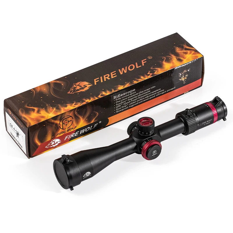 Imagem -06 - Fogo Wolf qz 416x44 Scope Ffp Caça Visão Óptica Sniper Riflescope Tático Primeiro Plano Focal de Caça Riflescope