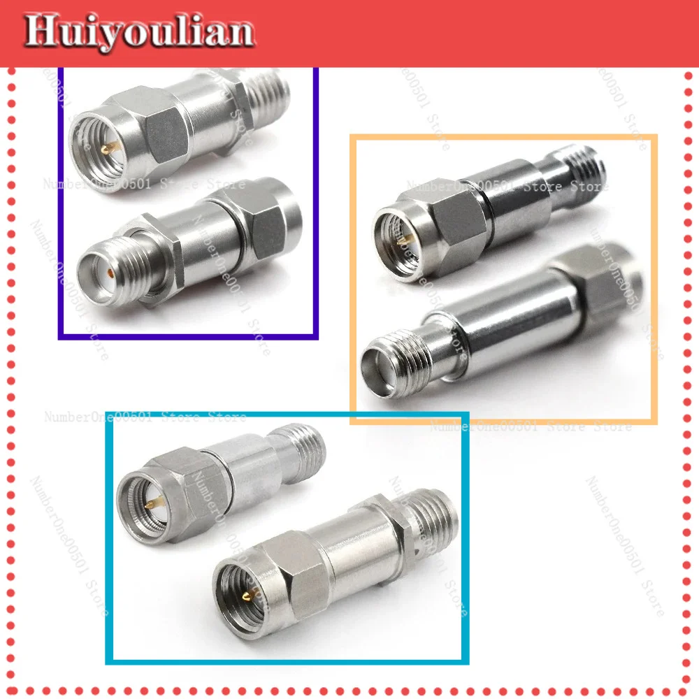 

1 Pair SMA Fixed Attenuator RF Coaxial Attenuator Head 3/10/20/60dB 12G 2W/5W/10W