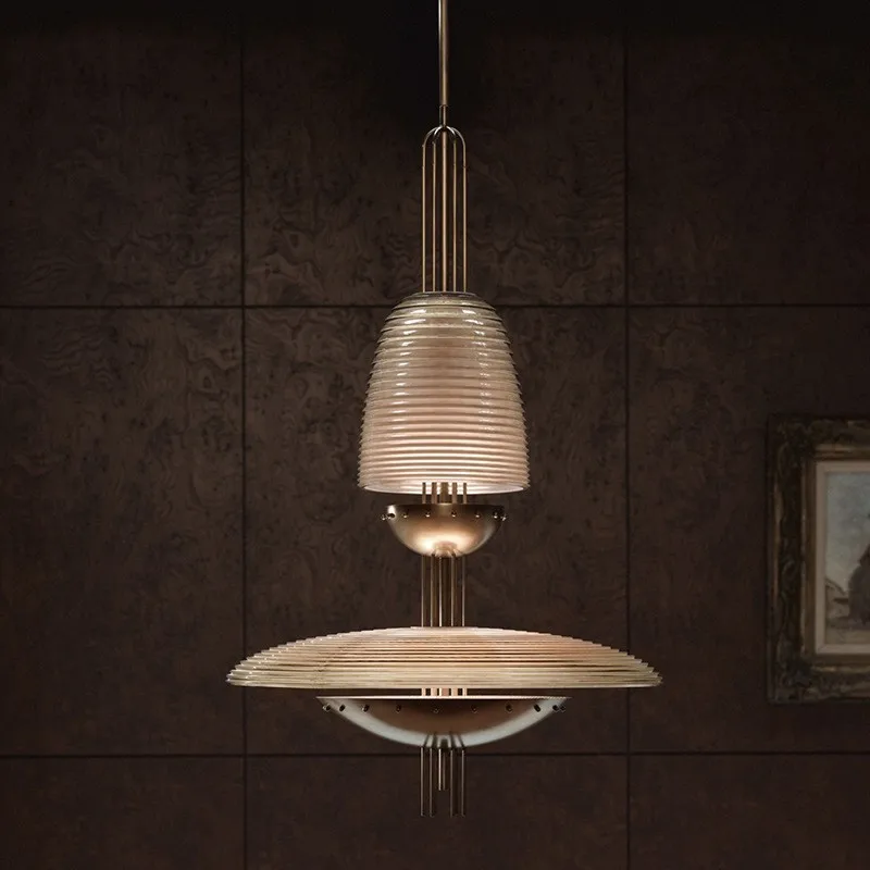 

Simple glass small chandelier restaurant personalized bedroom bedside cafe minimalist art lamps