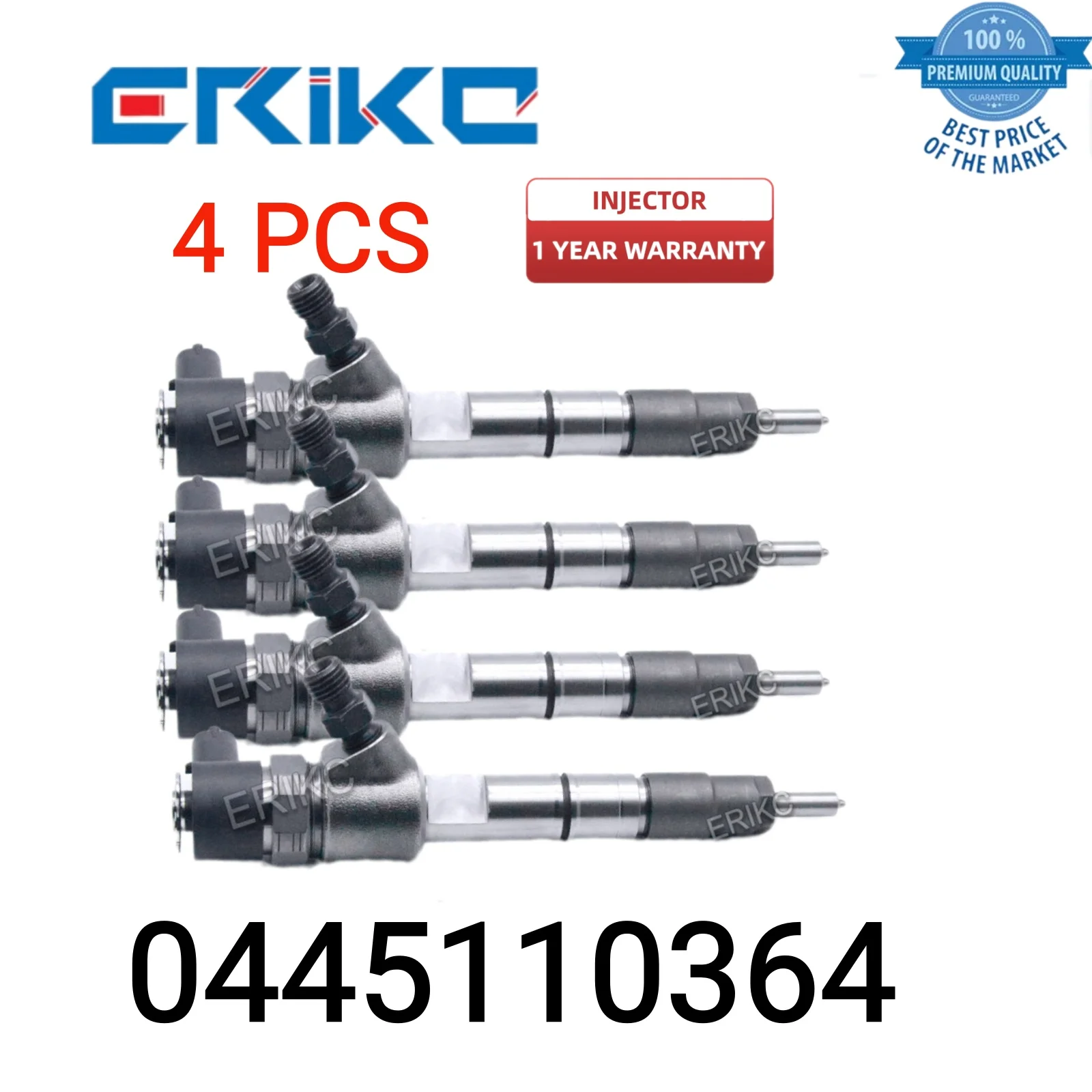 4 PCS 0445110364 Jet Injector 0 445 110 364 Auto Fuel Injector 0445 110 364 Common Rail Diesel Injector Standard Fuel Injector