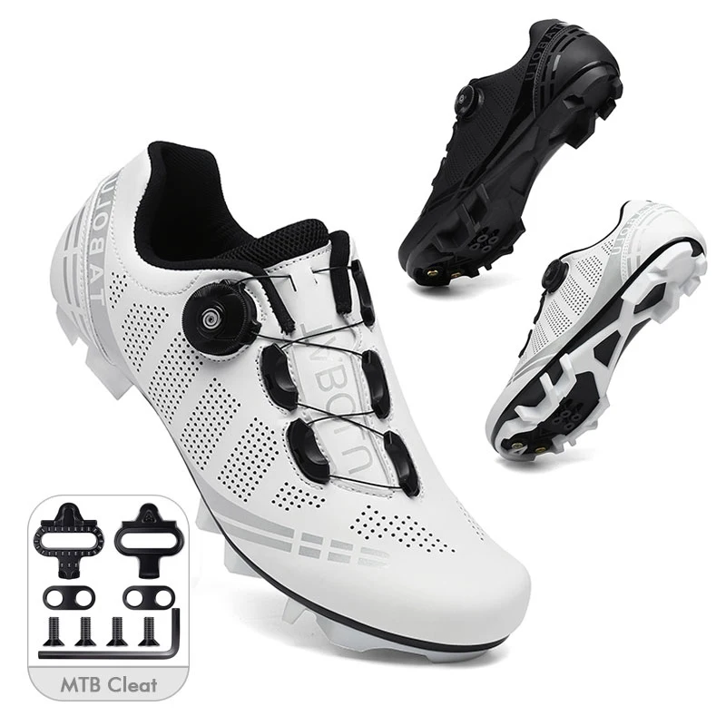 2023 Mtb Cycling Shoes Men Road Bike Boots Speed Triathlon Bicycle Flat Sneakers Women SPD Cleat Shoes Mountain Biking Footwear