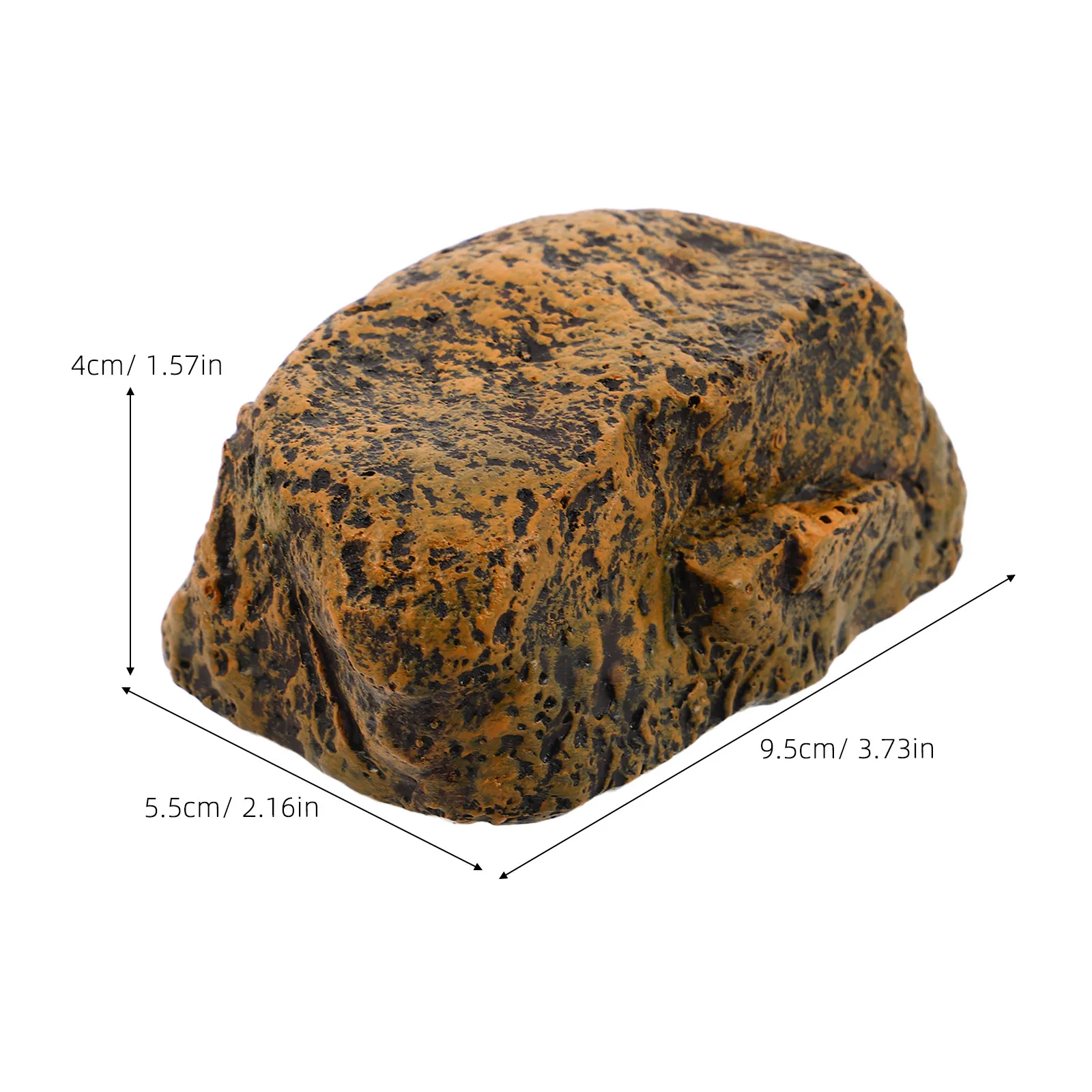 Waterproof Stone-Shaped Key Box – Realistic Fake Rock Outdoor Hidden Key Storage for Garden, Yard, Patio – 3.7x2.2x1.6 in