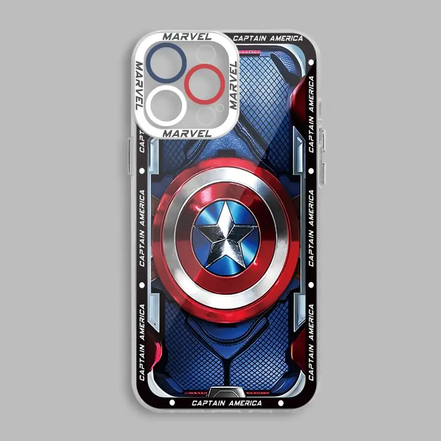 Marvel Ironman Captain America Phone Case for Xiaomi Mi 11 Lite 11T Pro 9A 10A 10C 12 12C 13C 5G Poco X3 NFC X3 Pro Cover