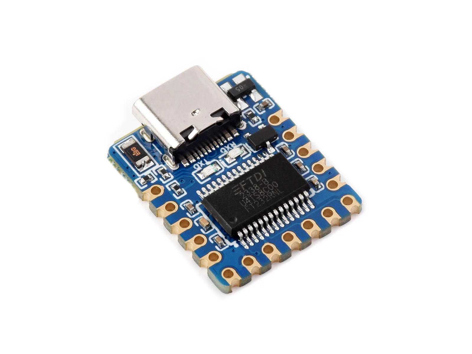 Waveshare USB To UART (TTL) Mini Communication Module, Stable Communication, for Win7/8/8.1/10/11, MacOS, Linux, Android