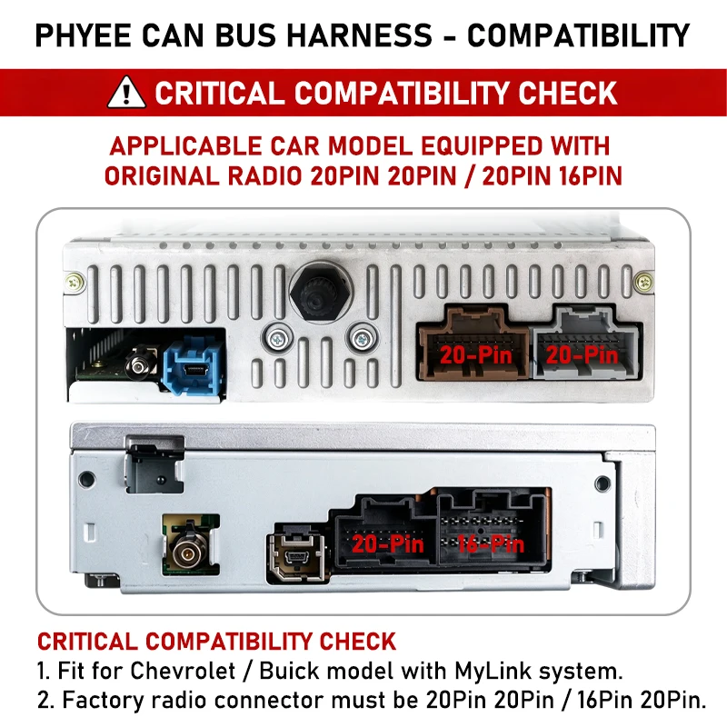 CAN Bus Decoder Harness Adapter 16 Pin Plug Connector Car Android Wiring Cable for Chevrolet Trax Onix Cruze Tracker Encore