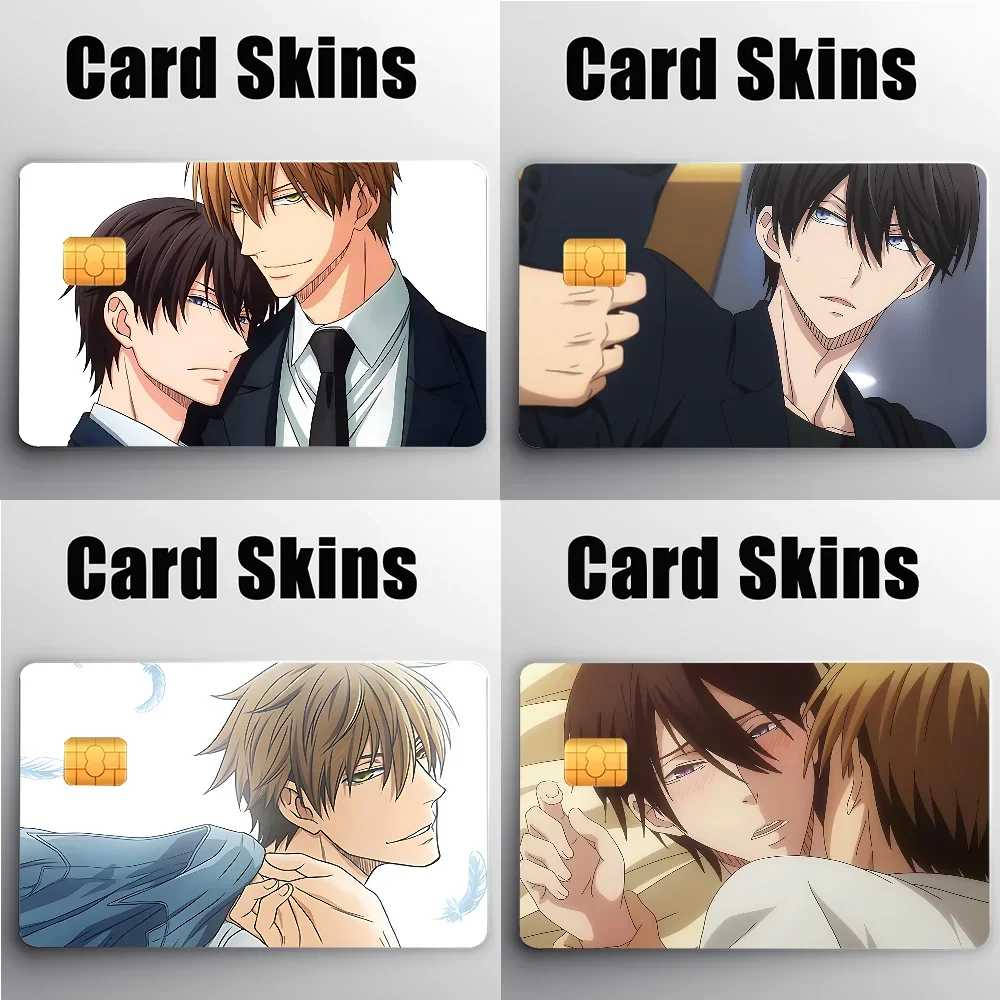 Dakaretai Otoko 1-i Ni Odosarete Imasu Anime Aufkleber Cartoon Kleine Wasserdichte Chip 4PCS Karte Aufkleber Neue Anti-Kratzer