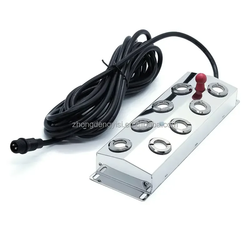 Powerful 8 Head Ultrasonic Fog Machine Halloween Decoration Air Humidifier Fogger Mist Maker