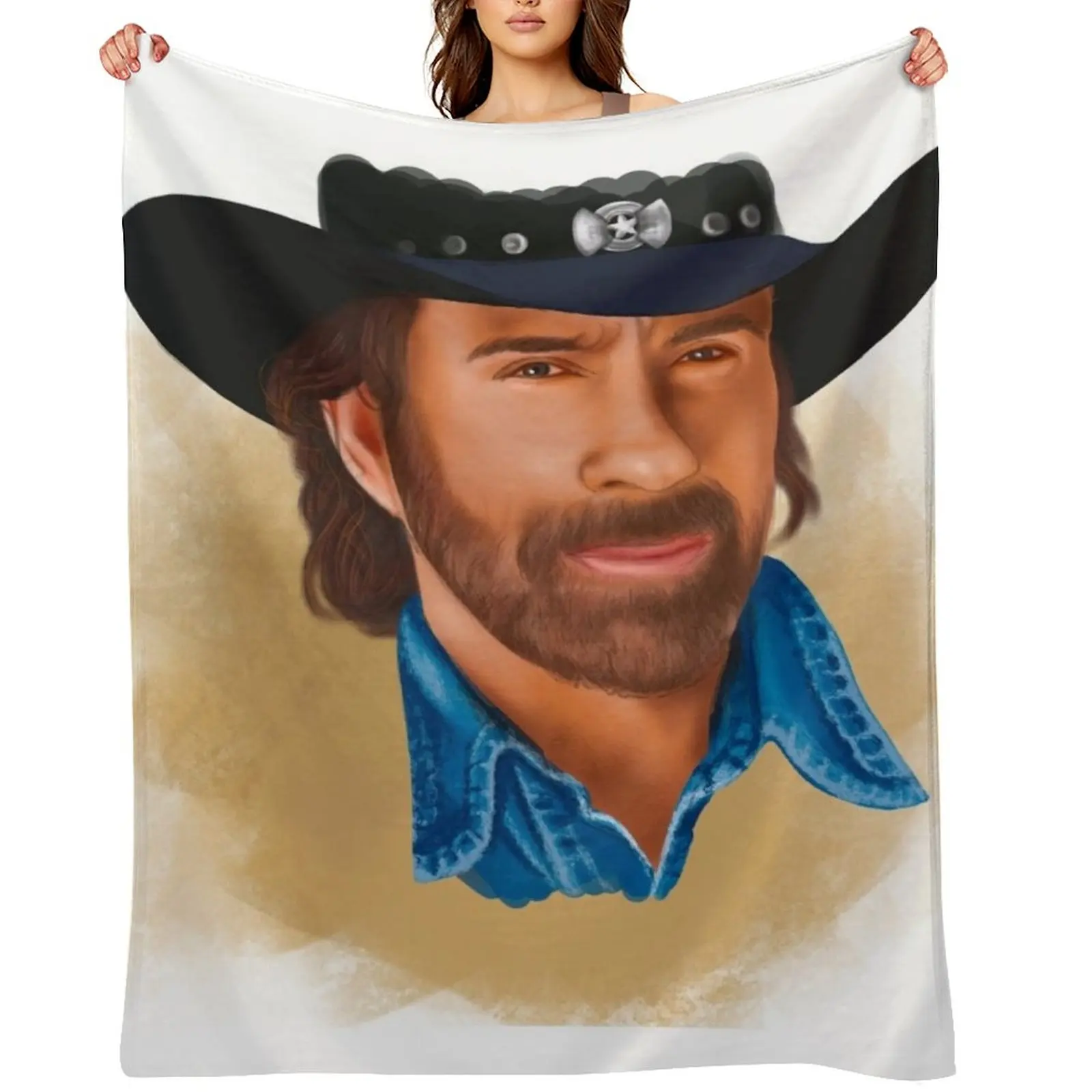 

Walker Texas Ranger Throw Blanket Thermals For Travel Winter beds wednesday funny gift Blankets