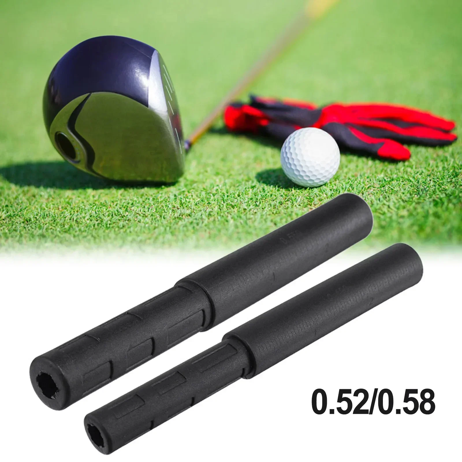 Varilla de extensión Varilla de extensión de golf Punta en espiral Extremo Fuerte dureza 0,520 0,580 2 pulgadas Extensor negro nuevo