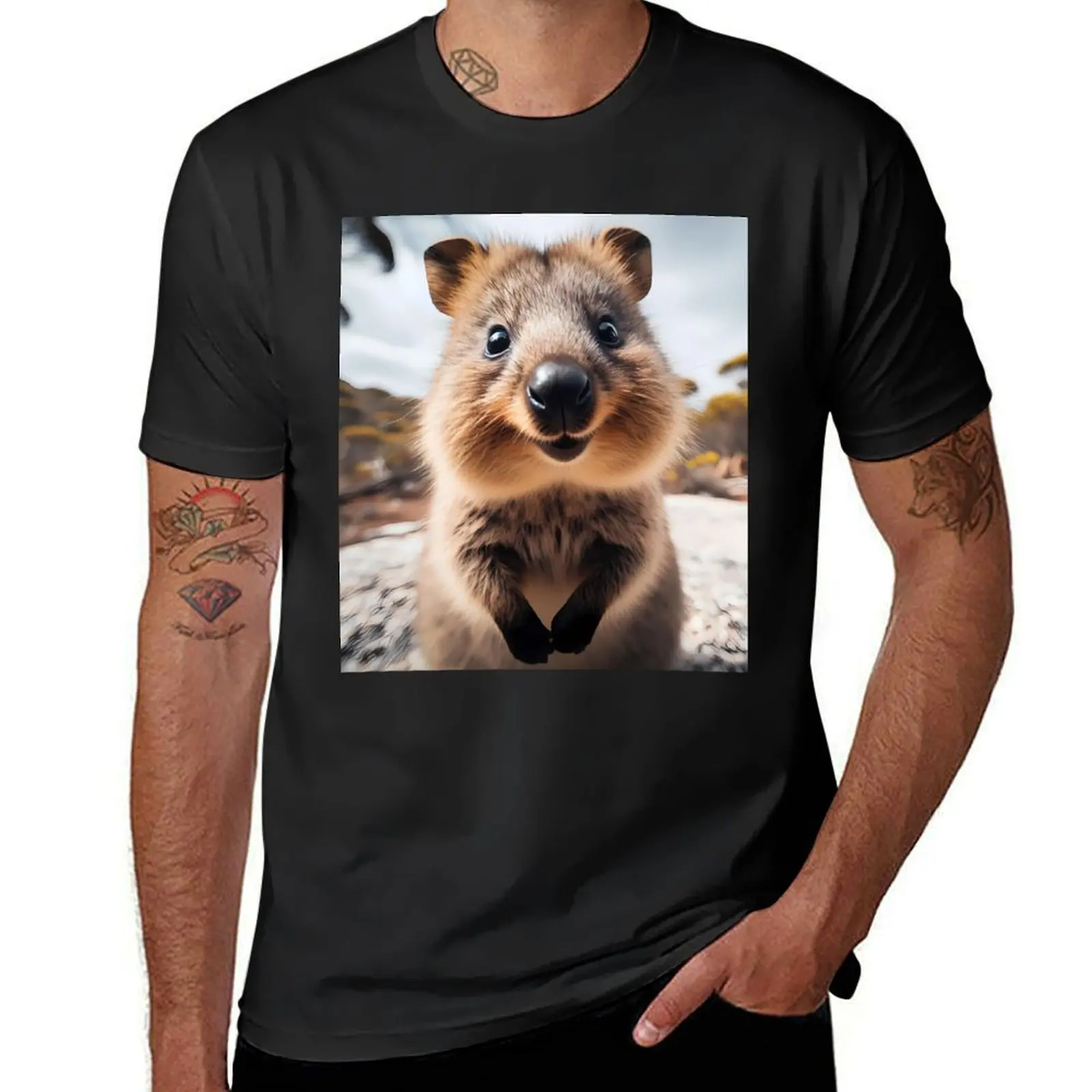 Quokka Art Quokka Lovers T-Shirt boys animal print new edition vintage clothes mens graphic t-shirts anime