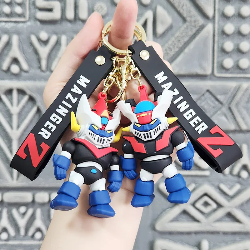 3D Cartoon Anime Mazinger Z Keychain Game King Kong Robot  Pendant Keychain for Fans Sales Small Pendant Accessories Gift