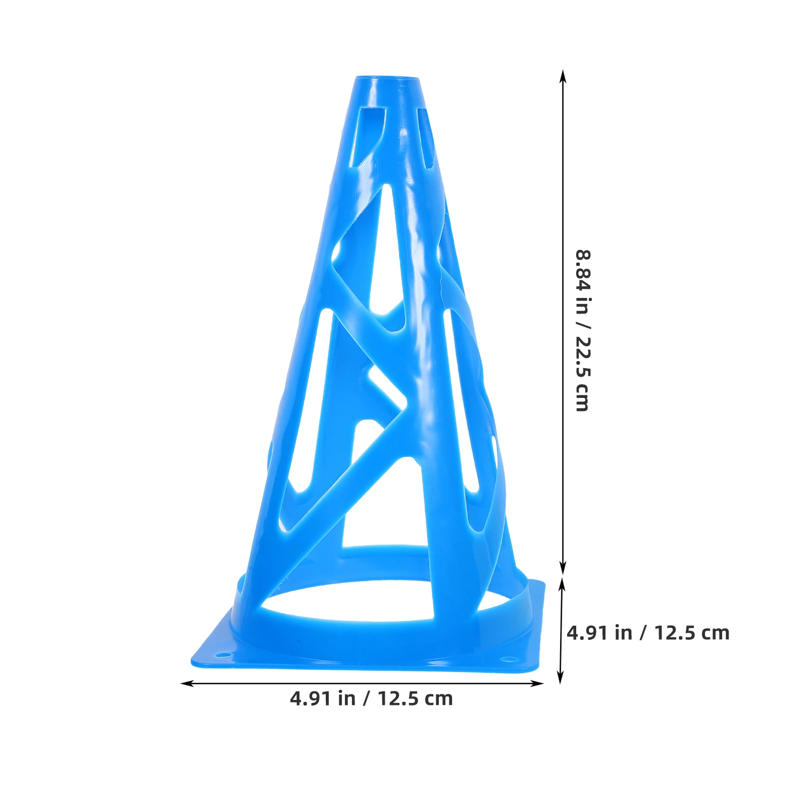 

6pcs Football Training Soccer Agility Cones Durable Pp Material Bright Color Windproof Sports Training Tool For Roller