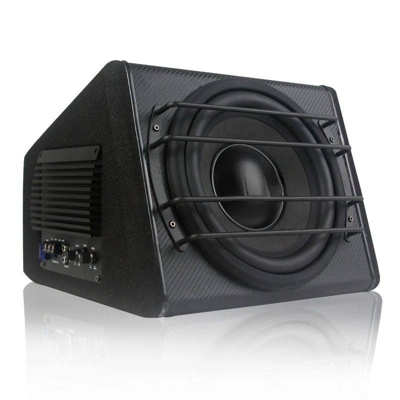 Subwoofer Car Sound 10 inch 12V Active Power Amplifier High Power Speaker Speaker Car Extra Heavy Bass Modification