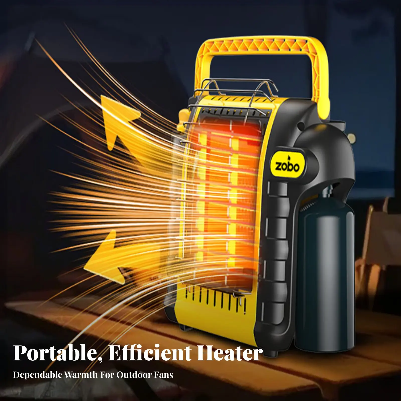 

Портативный пропановый обогреватель, для кемпинга на открытом воздухе, высокая мощность, аварийное отопление, для зимней рыбалки, для использования в палатках