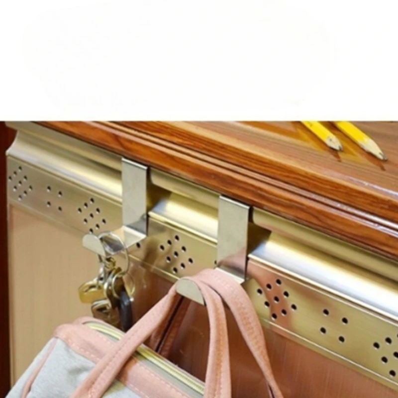 

Drawer Reversible Stainless Steel Hooks, Cabinet Door Towel Racks, Office and Kitchen Shelves
