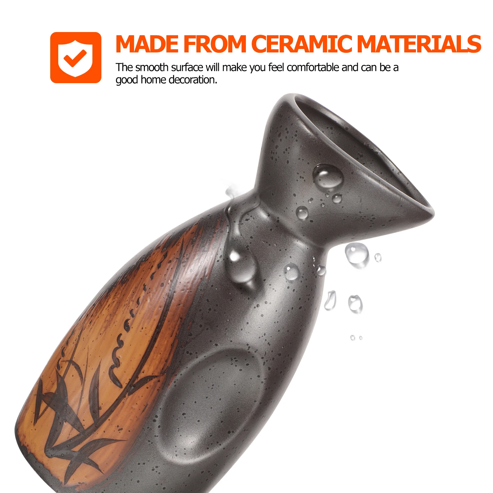 

1Set Traditional Japanese Sake Set Ceramic Sake Pot and Cups Vintage Design Dishwasher Safe Comfortable Drinking Experience