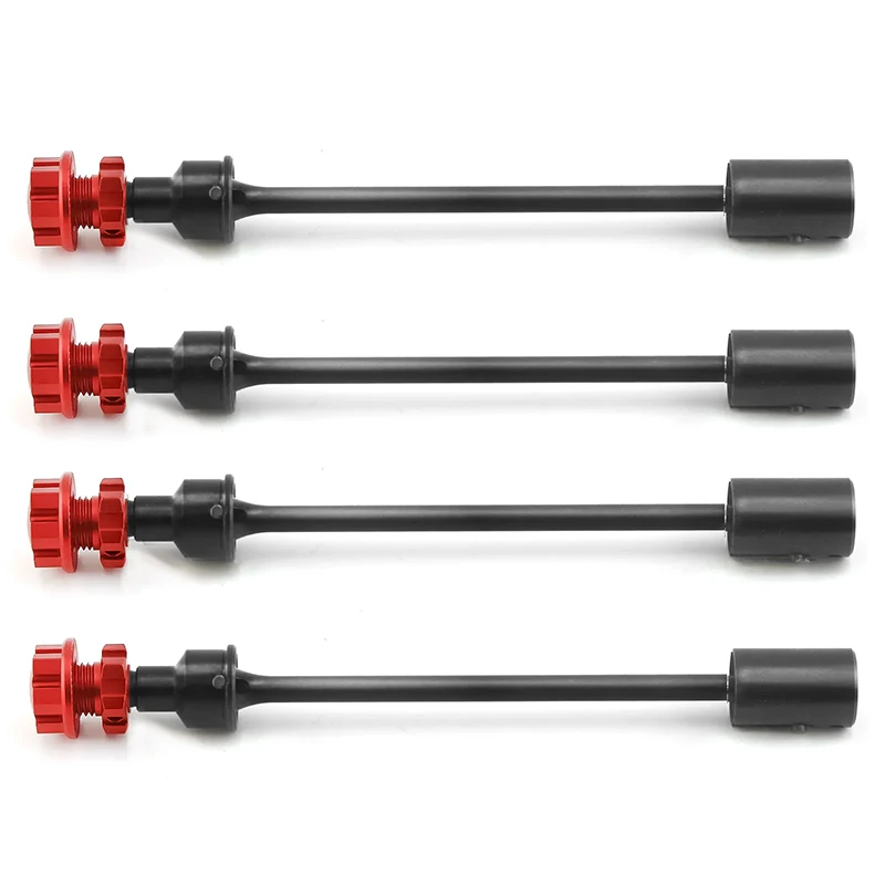 

4pcs Steel Drive Shaft CVD Driveshaft with Splined Wheel Hex for E-Revo 2.0 86086-4 1/10 RC Car Upgrade Parts