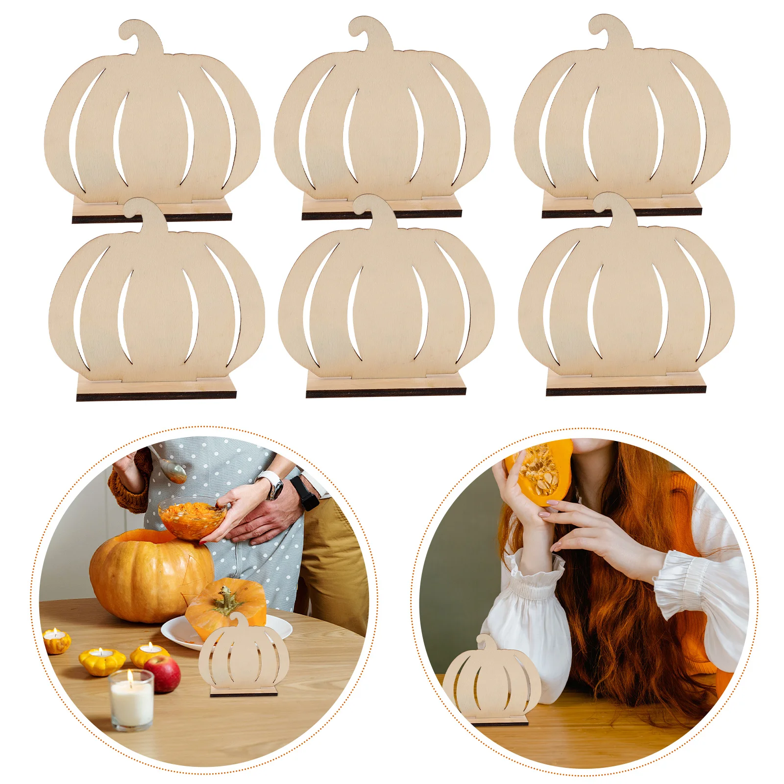 

10 Pcs Pumpkin Decorations Halloween Home Autumn Craft Harvest Table Centerpieces for Tables Fall Rural