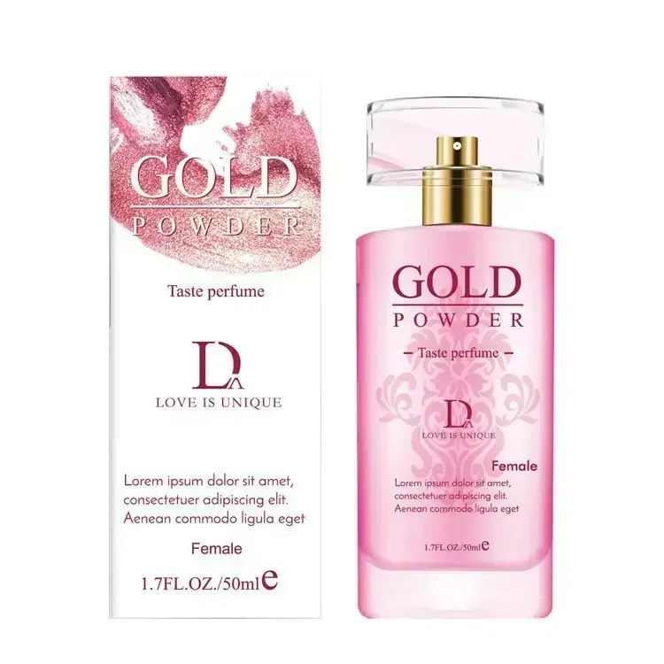 Duai Gold Powder Flirting Perfume Long Lasting Pheromone Spray for Men And Women Couples Sexy Fragrance