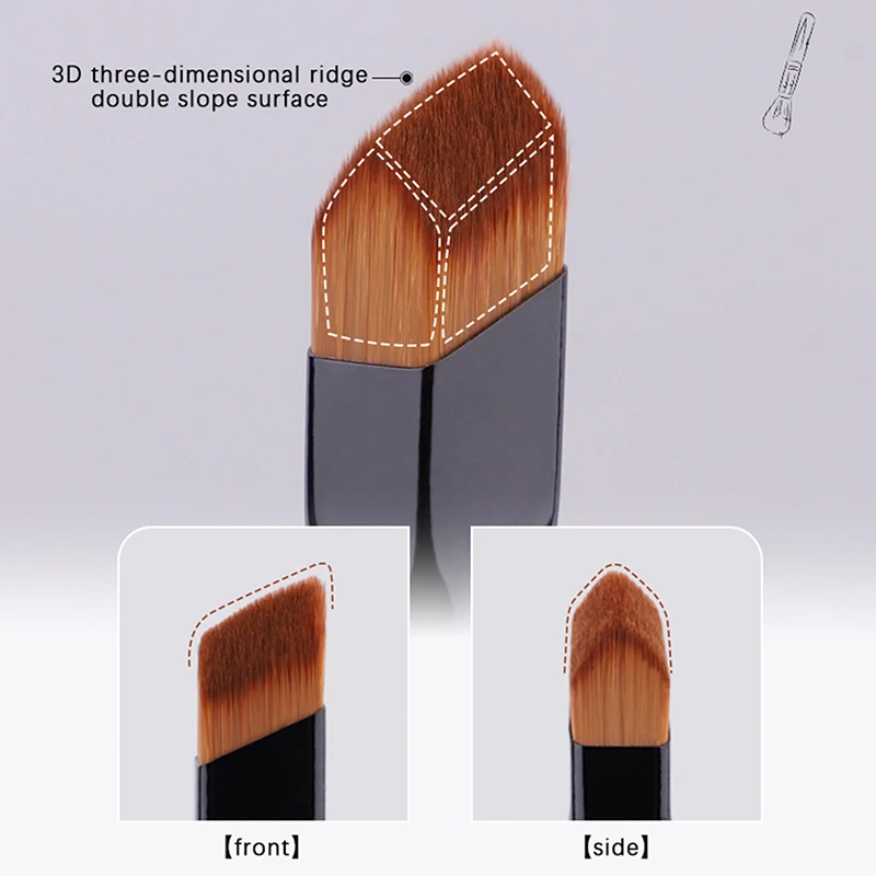 Slope Shape Concealer Makeup Brushes Dark Circles Eyeliner Tear Ditch Conceal Foundation Brushes Soft Head Fine Makeup Tools