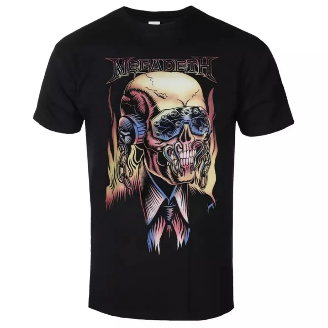 Pop Men Megadeth Peace Sells T Shirt Vintage Thrash Metal Rock Album Cover Graphic Tees Short Sleeve Cotton T-shirt