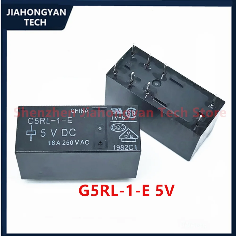 5/10PCS 1G5RL-1-E-5V 12V 24VDC one Open one Closed 16A G5RL-1A-E-12V 5V 24VDC one Group Normally Open for Omron Relay Original