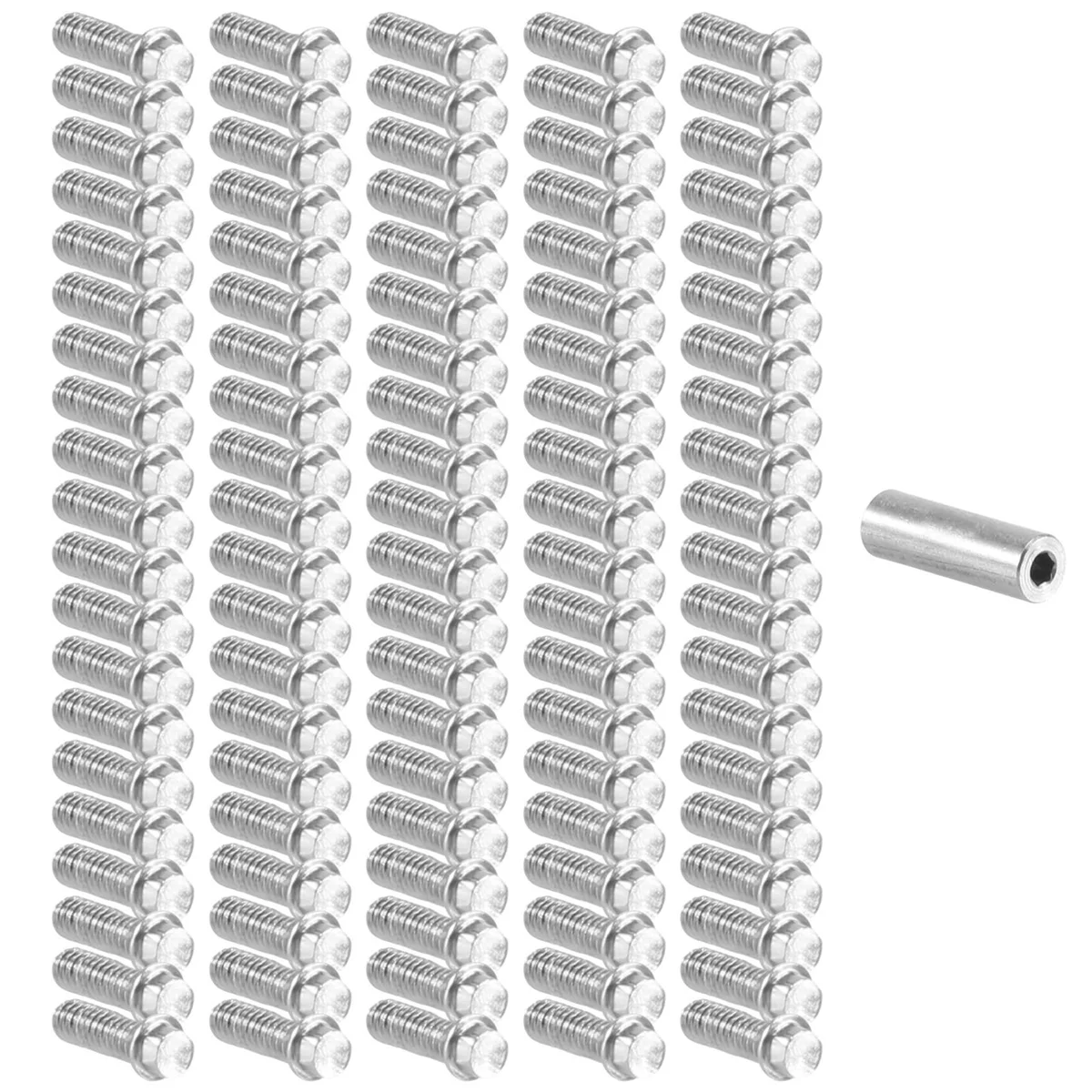 AS96 100 Stück 1,9 2,2 Felge Imperial M2 Schraube Dekoration für 1/10 RC Crawler Axial SCX10 90046 AXI03007 Traxxas TRX4,A