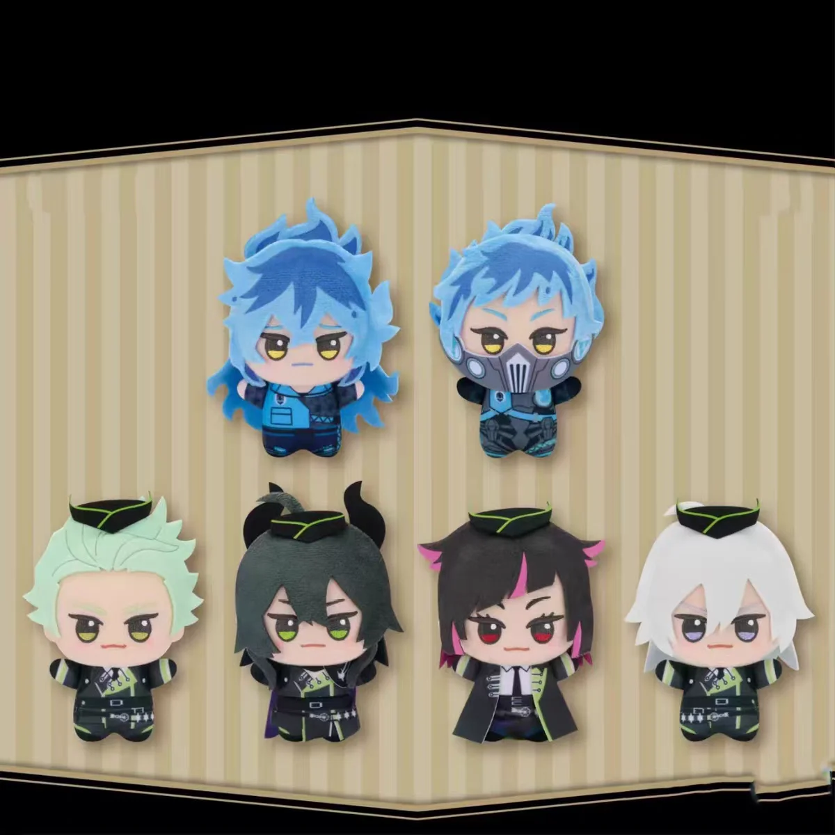 Twisted-Wonderland 10cm Riddle Rosehearts Cotton Doll - Chibi Stuffed Toy Print Keychain Pendant Gift