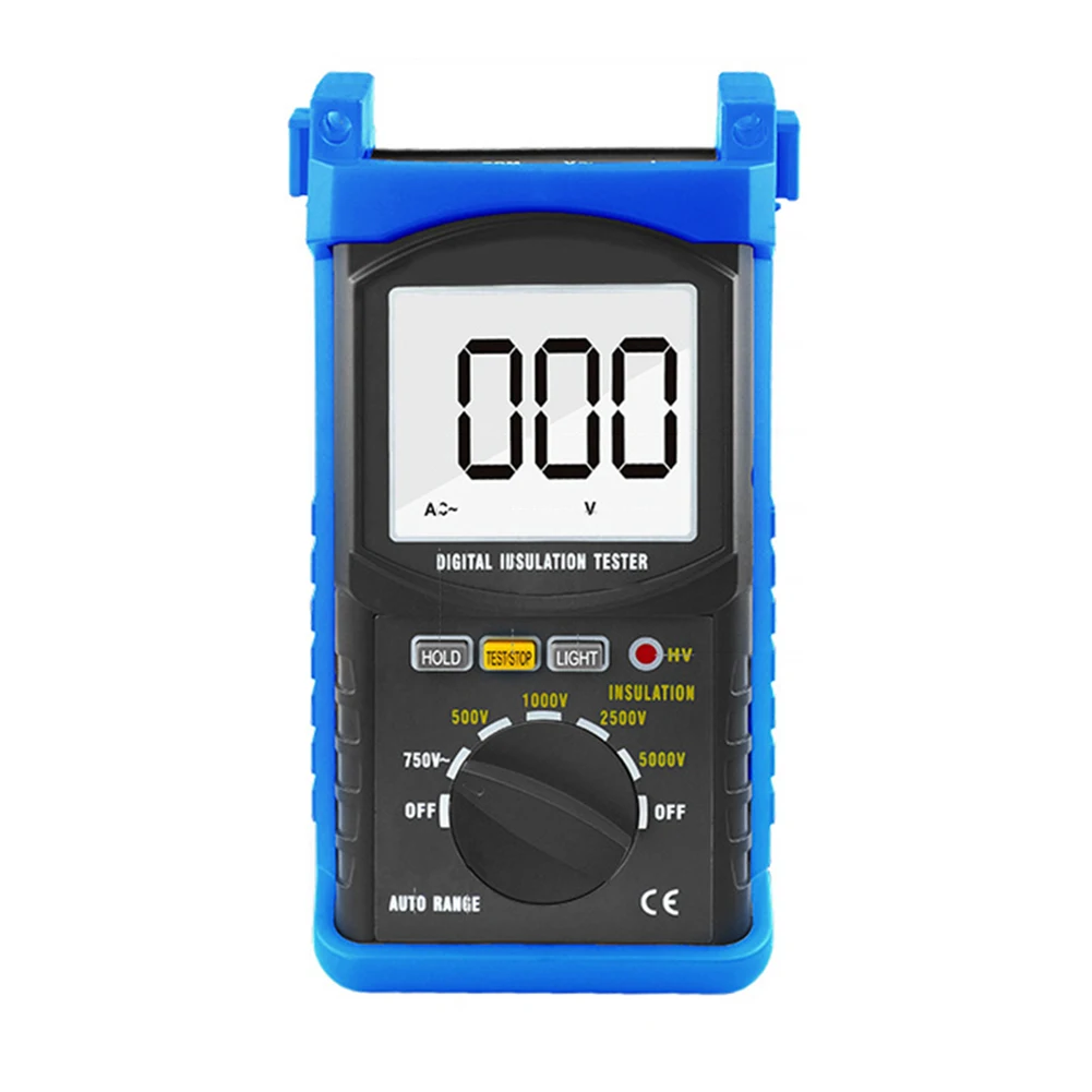 Insulation Resistance Testing Device at 55000V Includes Large LCD Screen and Auto Power Off Feature for Convenience