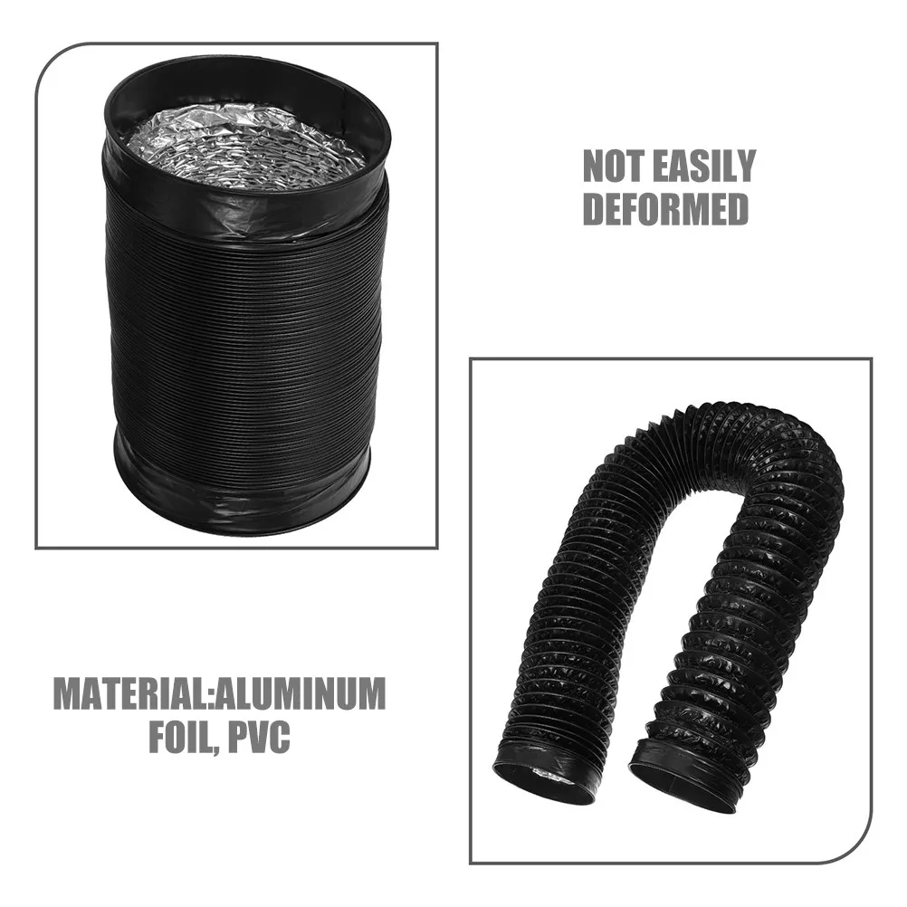 Thickened Heavy Duty Aluminum Flexible Dryer Vent Hose High Temperature Resistance Easy Setup Flexible Dryer Vent Tube