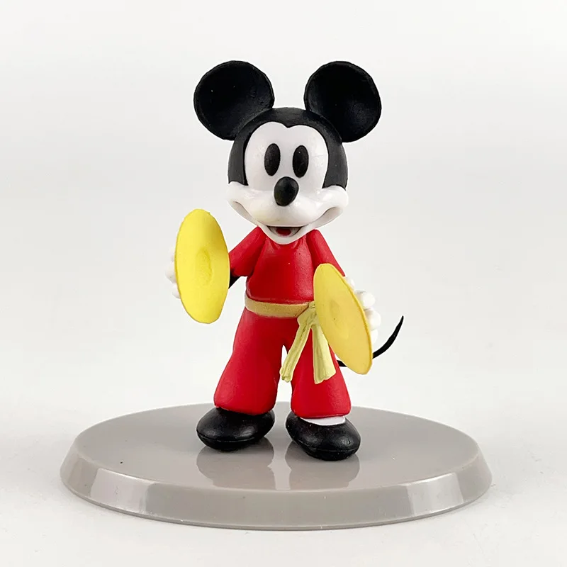 Coffret mystère de dessin animé Kung Fu, figurines de collection Tai Chi Mickey et Minnie, décor d'anime de boîte aveugle pour les fans (modèle en Pvc 9 pièces)