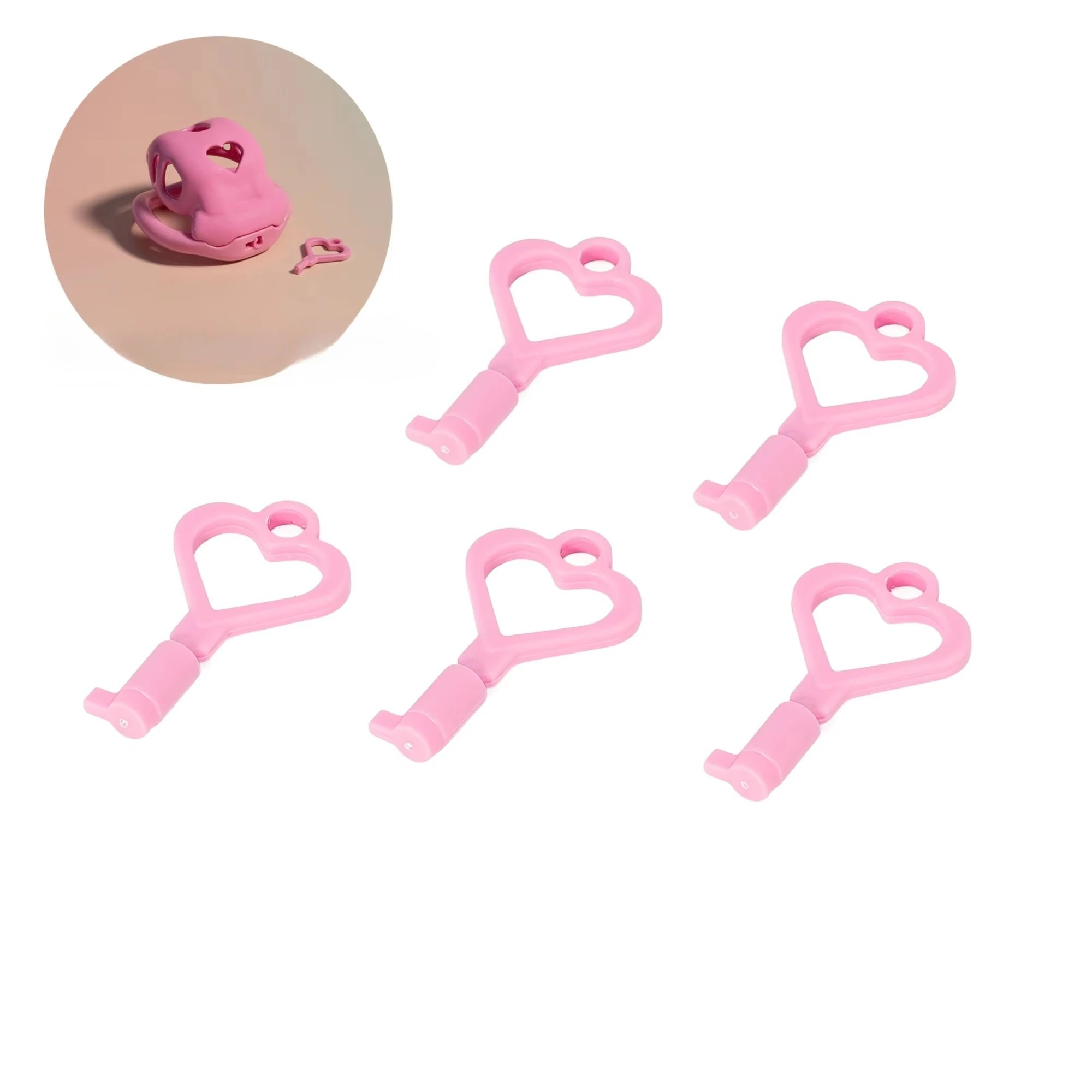 Chastity Cage Universal Key Accessories Invisible Lock Cylinder Penis Cage Restraint Security-Friendly Tamper-Proof Sex Toys 18+
