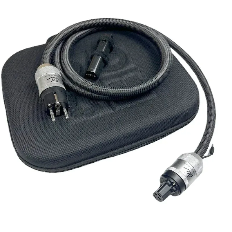 Hi-end WEL HiFi Audio Power Cable C13 Amp AC Power Cord Aluminum Alloy US EU UK Plug