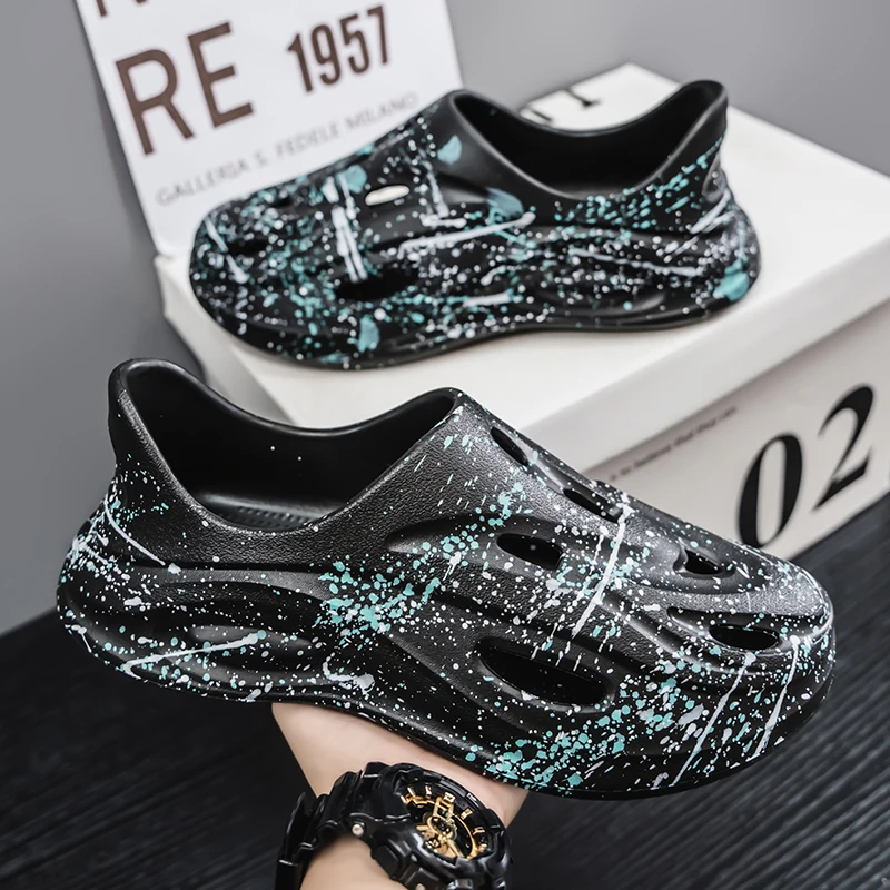 

2025i кокосовые тапочки yeezy, сандалии на толстой подошве с облаком, летние модные пляжные мужские тапочки с мягкой подошвой, женские сандалии, шлепанцы из ЭВА