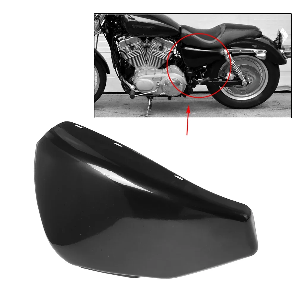 Tampa lateral da bateria esquerda para Harley Sportster XL883 XL1200 1200 883 2004-2013 11