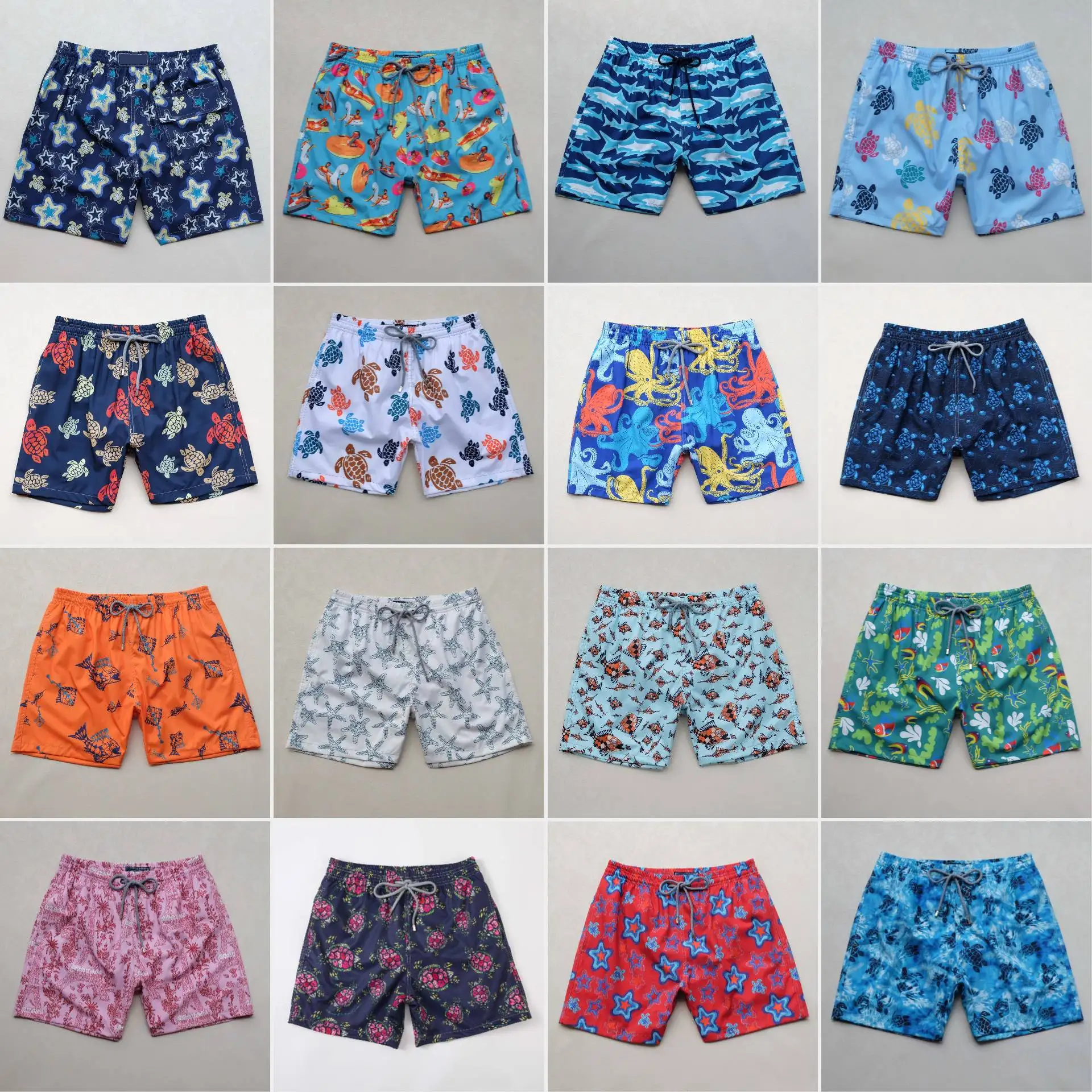 Men'S  Bermuda Stylish Tortoise Brand  Quick Drying Loose Swim Briefs Shorts Male Swimsuit Beach Sports Surf Swim Mesh Trunks