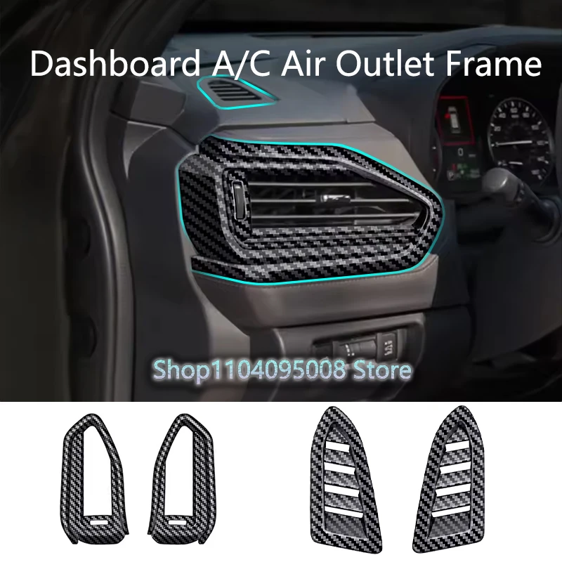 

Car Interior Dashboard Both Sides Air Conditioning Vent Trim Frame For Subaru Forester 2024 2025 Central Console Conditioning