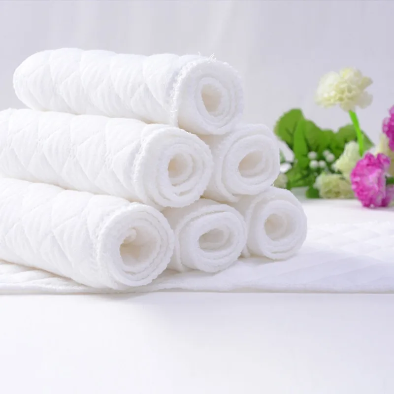 

5pcs 3Layers Cotton Diapers Children Washable Reusable Baby Diaper Pad Folding Kids Changing Pads Accessories