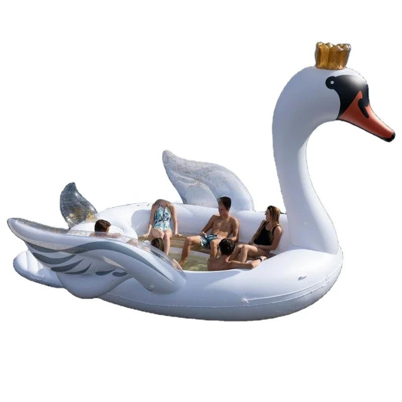 

Guangzhou floating swans queen ridiculous inflatable giant swan for pool