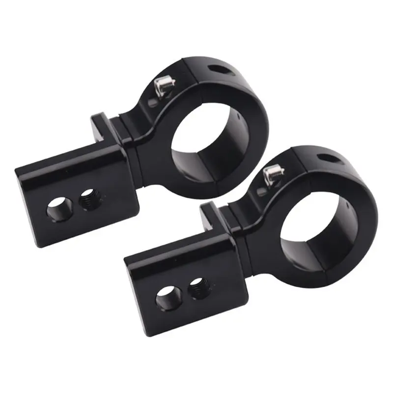 Authentic Motorcycle LED Headlight Mount Bracket Adjustable 20Mm-32Mm Mount Clamp LED Light Bracket , 2PCS Black
