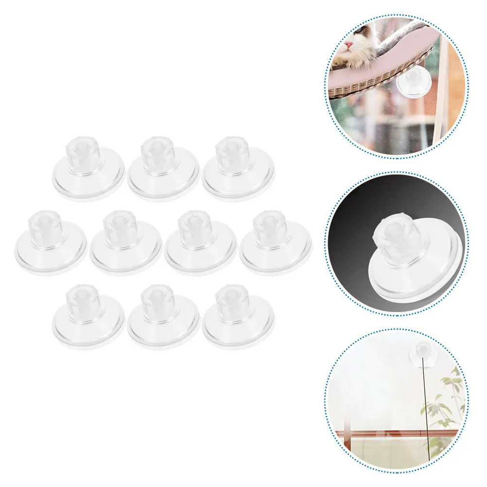 

10pcs Aquarium Suction Cup Kit Strong Thread Screw Sucker For Fish Tank Glass Metal Non-Porous Surfaces Durable Pvc Abs