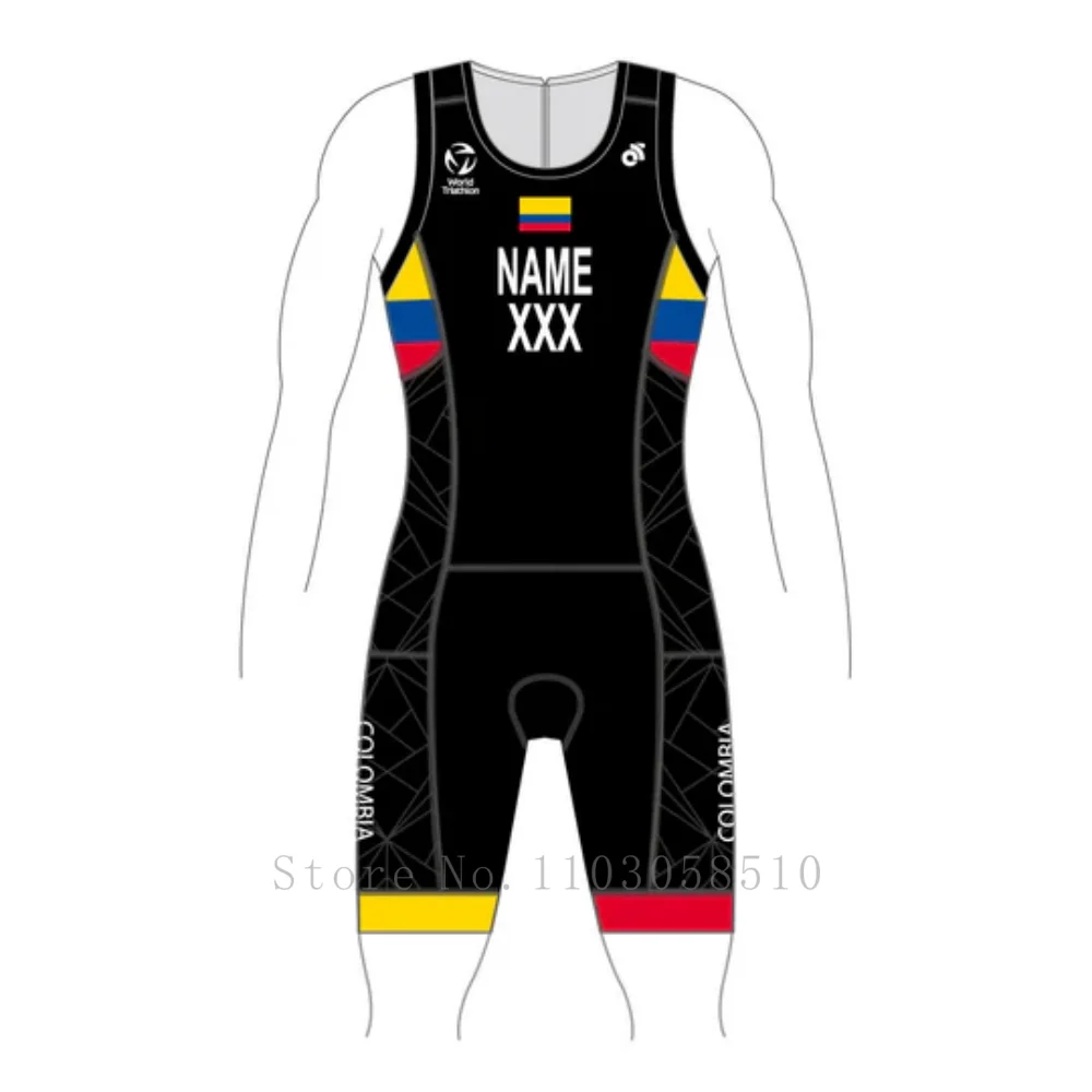 COLOMBIA APEX TRI SUIT - Custom NAME COUNTRY WORLD CYCLING JERSEY POLO TECH TEE TECH BIB SHORTS JERSEY TRI SWIMSUIT
