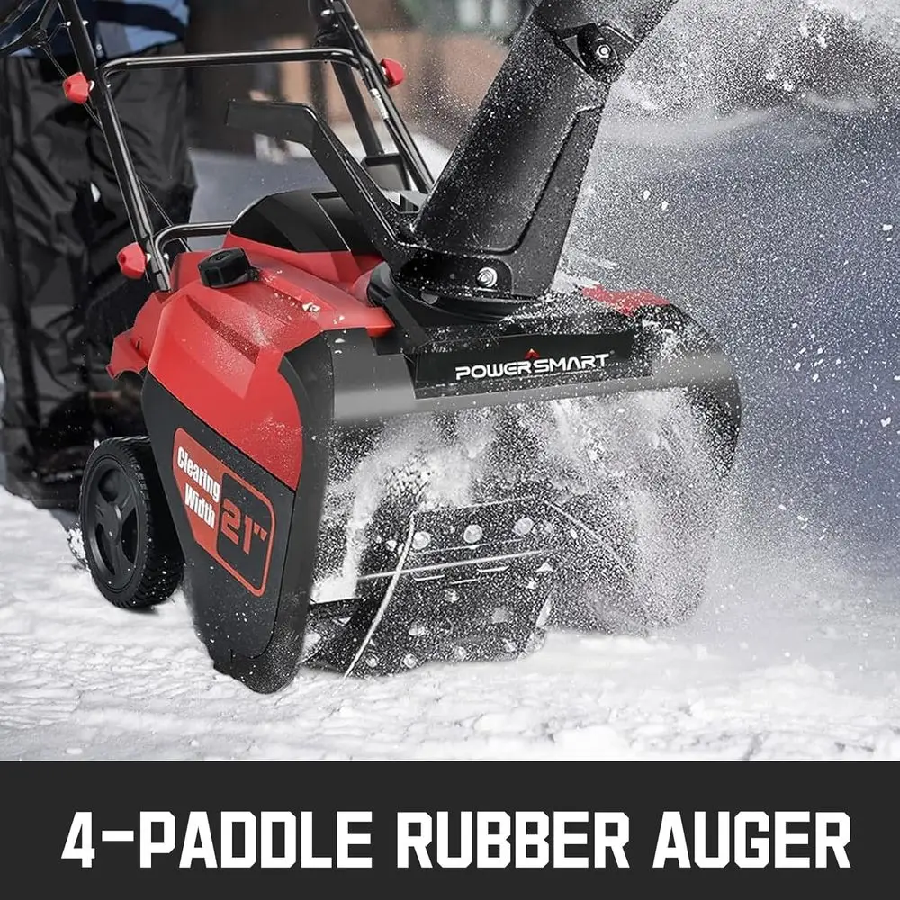 Gas Snow Blower 21 Single-Stage 212cc, Compact & Lightweight, Recoil Start