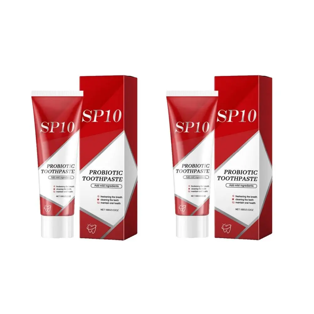 2pcs SP-10 Probiotic Toothpaste Remove Plaque Stain Whiten Breath Teeth Care Fresh Dental Gum Teeth Protect Hygiene Clean Oral