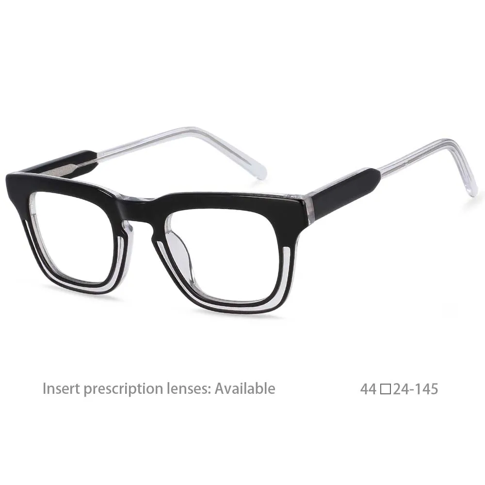 54386 Acetat-Lesebrille mit großem Rahmen und quadratischem Rahmen für Herren und Damen