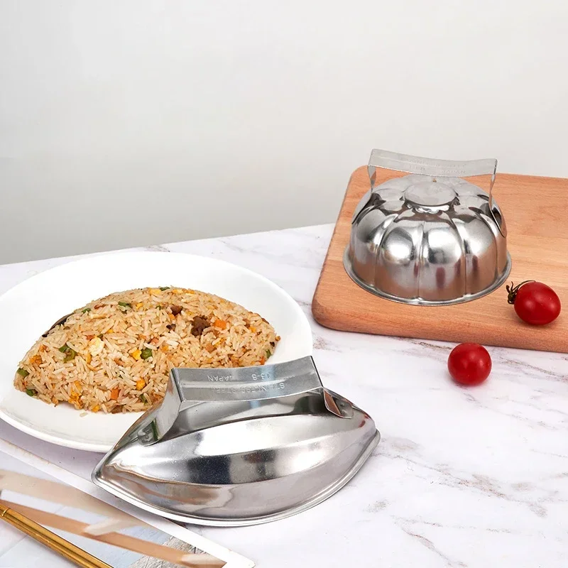 

Kitchen Gadgets Hot Japanese-Style 304 Stainless Steel Boat-Shaped Egg-Wrapped Rice Mold DIY Sushi Making Mold