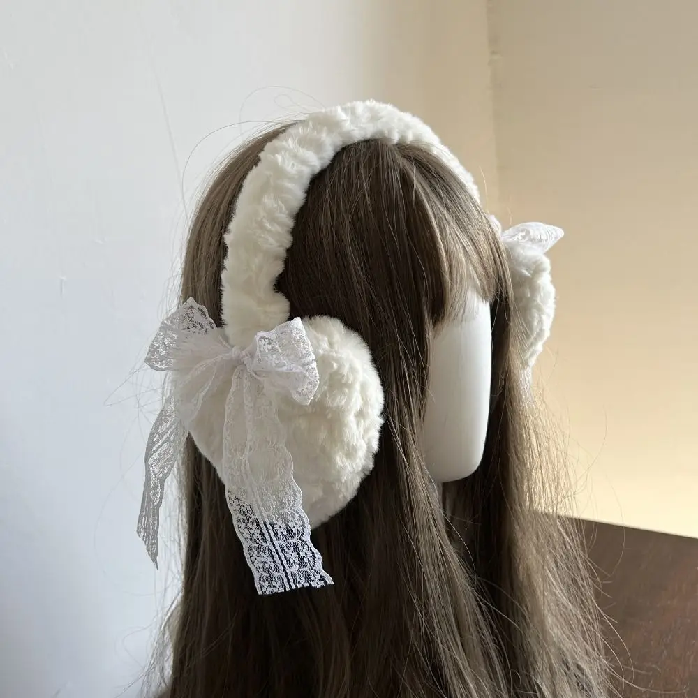 غطاء للأذنين منفوش أنيق لحماية الأذن، غطاء للأذن دافئ مقاوم للبرودة، أغطية أذن سميكة للنساء #2