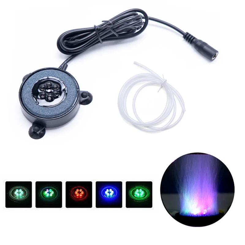 LED Aquarium Air Bubble Light Fish Tank Light เปลี่ยนสีสันสำหรับ Aquarium ดำน้ำโคมไฟถังปลาตกแต่งโคมไฟ