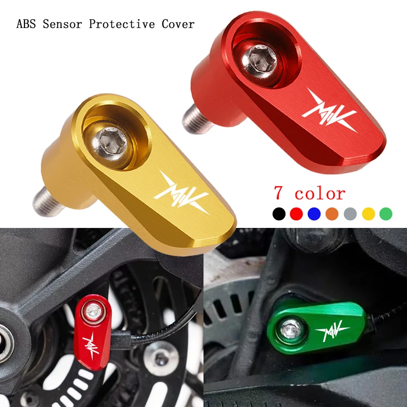 

Accessories Motorcycle CNC Aluminum Front Wheel ABS Sensor Protection Guard Cover For MV Agusta F3 675 800 Brutale 800 1000